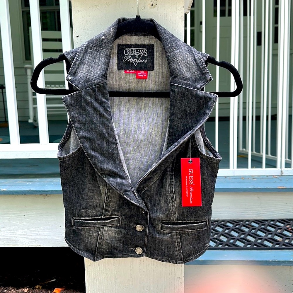 NWT Vintage Guess Premium Jean Vest